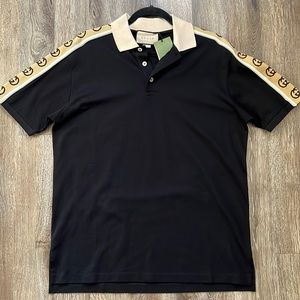 Gucci Polo with Interlocking G Stripe